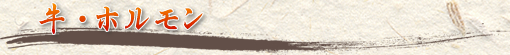 牛・ホルモン
